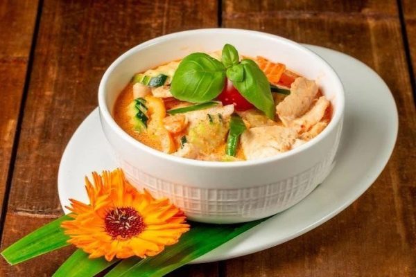 Traditional Thai Red Chicken Curry