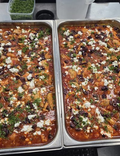 Boneless Chicken Thighes in Shakshuka sauce